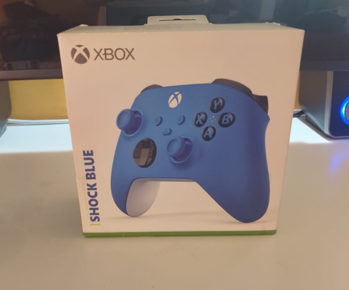 Microsoft xbox shock - xbox, blue